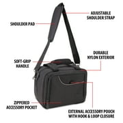 USA GEAR Black Carrying Case Compatible with Logitech G Cloud Handheld Gaming Console, Soft Interior