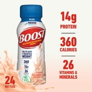 Boost Plus Creamy Strawberry, 8 Fl oz Bottles, 6 Ct (Pack of 4)
