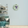 thumbnail image 4 of Vintage Purple Grapes Wall Clock, 10 Inch Silent Non Ticking Wall Clocks Battery Operated, Simple Rustic Country Kitchen Clock for Home Decor Art, Easy to Read, 4 of 6