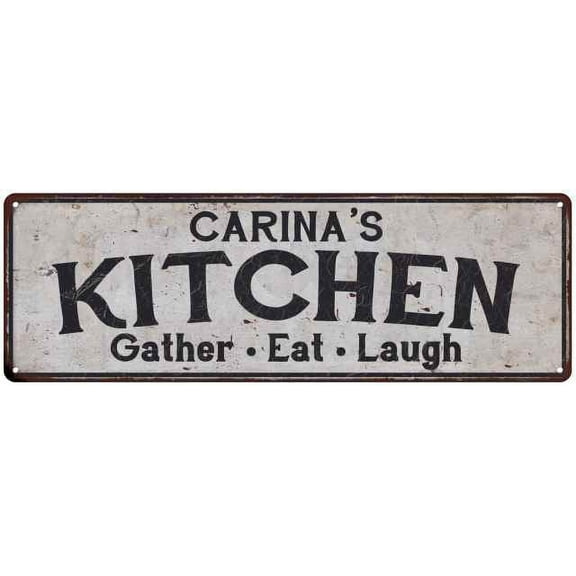 CARINA's Kitchen Gift Rustic Chic Decor Gift 6x18 Sign 206180051517