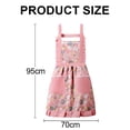 thumbnail image 2 of Delantal de princesa floral de 2 piezas, delantal de lona impermeable para cocina de verano para mujer, delantal para catering, 2 of 5