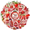 thumbnail image 2 of 35pcs-50pcs Sweet Strawberry PVC Sticker Decals Kids Stickers Stationery Stickers for Fridge Luggage Suitcase, 2 of 9