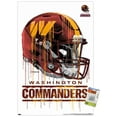 thumbnail image 1 of NFL Washington Commanders - Drip Helmet 22 Wall Poster, 14.725" x 22.375" Framed, 1 of 4