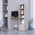 thumbnail image 5 of Engineered Wood Desk with Bookcase | Small-Room Solution for Organizing Office Supplies, 5 of 6