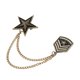 thumbnail image 1 of Broche de Pentagram Sunnimix Aleación de Tela Militar Joyería para Mujer, 1 of 8