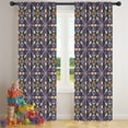 thumbnail image 5 of Blackout Kids Curtains,Multicolor Ethnic Geometric Pattern Childrens Insulated Curtains Set Of 2,Bedroom Essentials,Toddler Room Decor 42x84in(106x213cm), 5 of 5