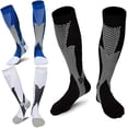 thumbnail image 1 of Calcetines de compresión para pantorrillas, calcetines de compresión deportivos, calcetines de ciclismo para exteriores, calcetines de compresión combinados, 1 of 4