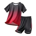 thumbnail image 5 of Boys Clothing Sets Printed Tops & Sweatpants Outfits Sportwear Sweatsuits Tracksuits 5-16 Year Red 14-15 Years, 5 of 5