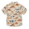 thumbnail image 2 of Dailycode Small Short Sleeve Button Down Shirts Mushroom and Herb Casual Shirt 3-10 Years, 2 of 9
