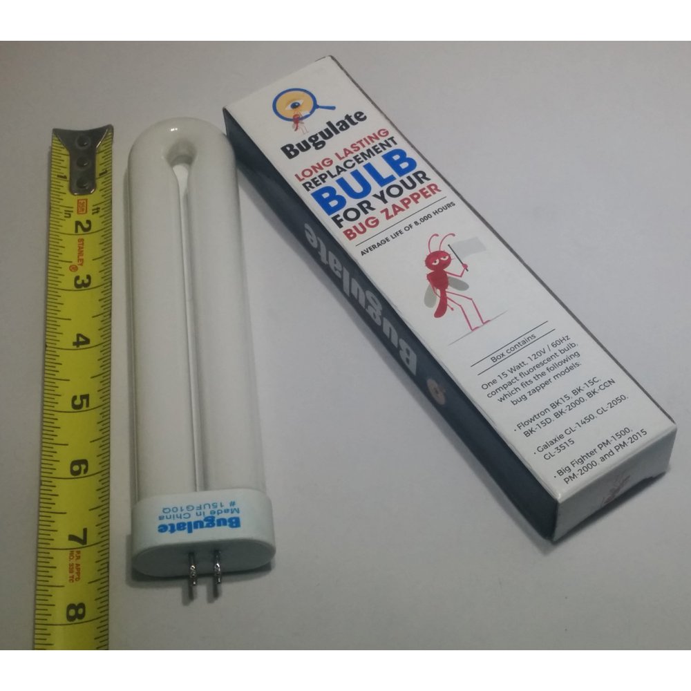 Bugulate BF35 Long Life Replacement bulb for Flowtron BK15D Bug Zapper (15w black light