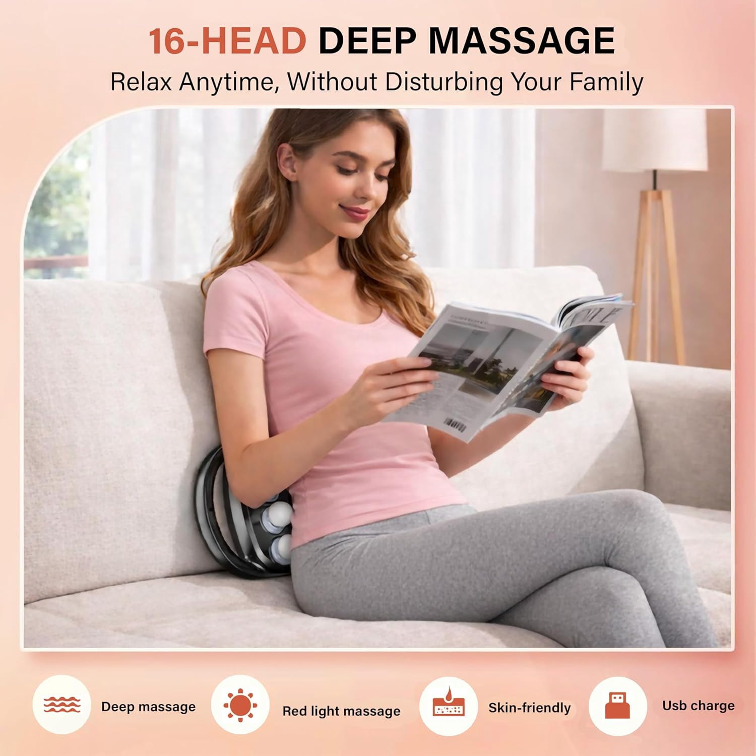 16-Head Massage Gun Set, Deep Tissue Percussion Massager with 3 Modes & 30 Intensities,Quiet Muscle Massage Gun for Back,Shoulders, Legs, Foot, Body Muscle Pain Relief
