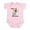 Petal Pink, variant on CafePress - Daddy's Little Musher Infant Bodysuit - Baby Light Bodysuit, Size Newborn - 24 Months