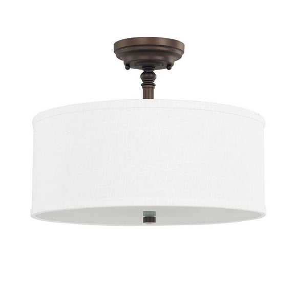 3 Light Semi-Flush Mount In Transitional Style 15 High By 11.25 Wide Capital Lighting 3923Bb-480