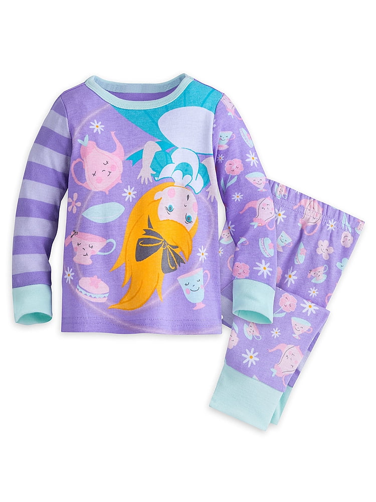 Disney Store Baby Girls Alice In Wonderland PJ PALS Pajama Set, Purple