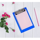 Better Office Mini Clipboards - 10 Pack Assorted Translucent Colors, A6 Size With Low Profile Clip
