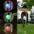 thumbnail image 1 of LSLJS Solar Carillon Éolien Solaire Extérieur à DEL pour Jardin, Balcon, Terrasse, Cour, Lumière Décorative, Dégradé Coloré, Petit Carillon Éolien Suspendu, Lumière, 1 of 8