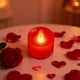 thumbnail image 5 of Velas LED para San Valentín | Paquete de 24 velas rojas de plástico sin llama | Decoración romántica para cenas y bodas | Decoración segura a pilas, 5 of 6