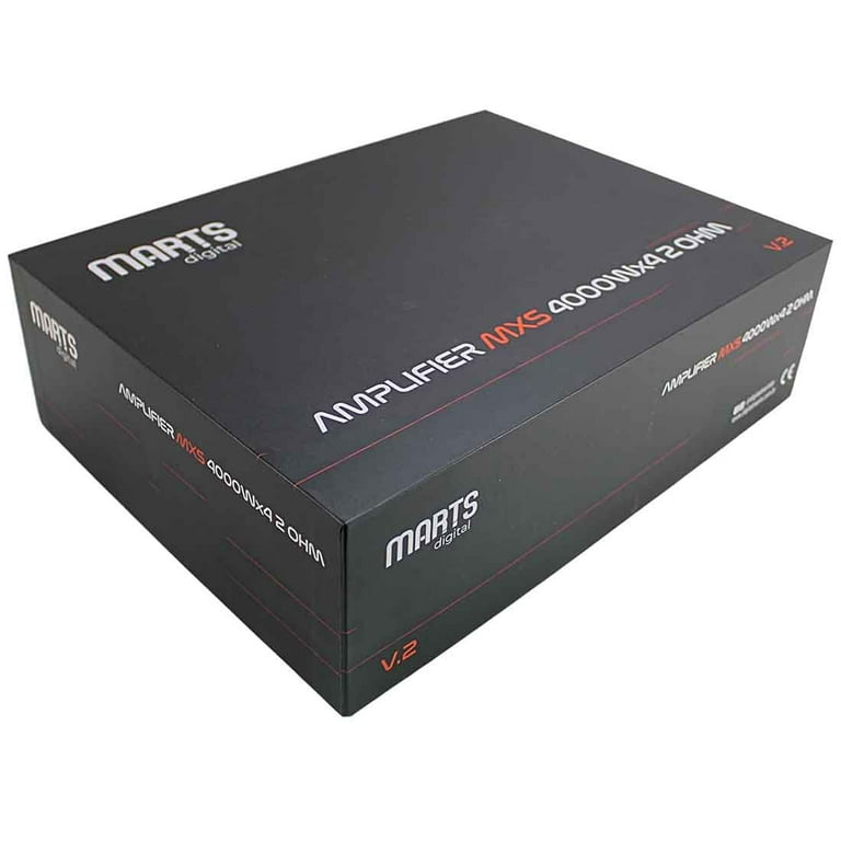 MX4000&MDA4000MCD4000セット Marts Digital MXS 4000x4 2-Ohm 4-Channel 4000W Full Range Class-D