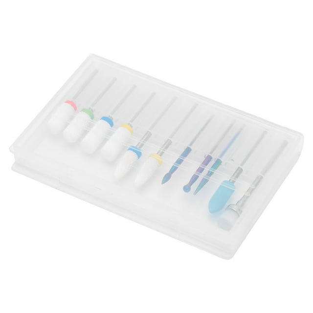 Juego de brocas para uñas Jadeshay 11 piezas acero de tungsteno