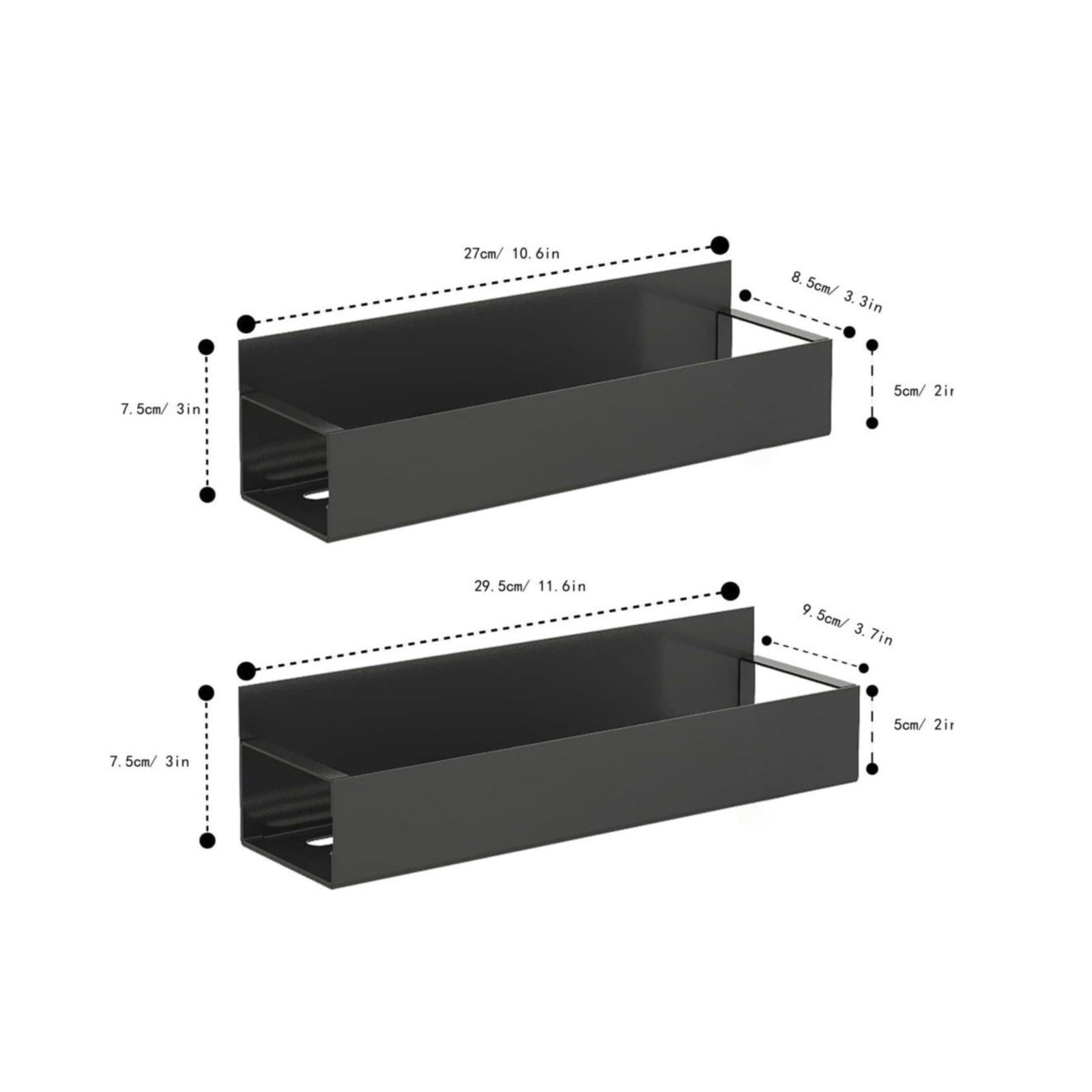 Movable Rack Black Shelf For Refrigerators Kitchen Rack Organizer For Fridge And Microwave Oven