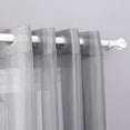 thumbnail image 2 of Decotex 2 Piece Sheer Voile Grommet Top Window Curtain Panel Drapes (54" X 120", Gray), 2 of 2