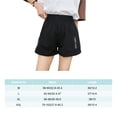 thumbnail image 3 of Minnieouse Pantalones cortos informales de verano, pantalones de pierna ancha holgados de cintura alta, ropa de calle bordada con letras laterales Type2 NO2, 3 of 6