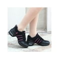 thumbnail image 5 of SIMANLAN Womens Girls Dancing Sneakers Breathable Jazz Dance Shoes Casual Athletic Walking Shoes Black Pink 3Y, 5 of 8