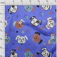 thumbnail image 3 of oneOone Polyester Spandex Medium Purple Fabric Kawai Craft Projects Decor Fabric Printed By The Yard 56 Inch Wide-7A, 3 of 5