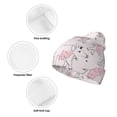 thumbnail image 3 of Pofeuu Cute Piggy Ballerina Print Beanie Hat for Men Women Knit Winter Hat Warm Cuffed Skull Beanie Slouchy Soft Unisex, 3 of 6