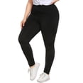 thumbnail image 6 of Henpk Womens Plus Size Clearance Under 10 Fashion Plus Size Womens Sexy Leggings Trousers Yoga Sport Hole Casual Pants Black XXXXXL, 6 of 9