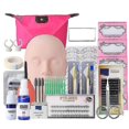 thumbnail image 3 of 19 unids/set Kit de práctica de extensión de pestañas cabeza de maniquí injerto herramientas de pestañas bolsa de almacenamiento Setbebetter kaili Sencillez, 3 of 5