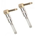 thumbnail image 6 of Rushawy 2x2Pieces Zinc Alloy 6.35mm Mono DIY Jack Plug for Guitar Mic Audio, 6 of 9