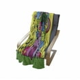 thumbnail image 4 of Indie Soft Flannel Fleece Blanket, Colorful Funny Hand Drawn Crazy Doodle Monsters in Nature Rainbow and Flowers Grungy, Cozy Plush for Indoor and Outdoor Use, 50" x 70", Multicolor, by Ambesonne, 4 of 6