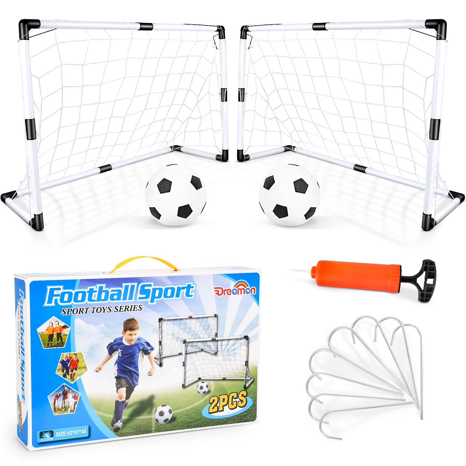 Cadeaux de jouets de football pour enfants garçons, 2pcs ballons