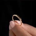 thumbnail image 2 of NS Enterprise Mini Signet Ring – 14K Gold Vermeil over Sterling Silver – Skinny Minimalist Stacking Ring for Women – Classic Dainty Jewelry Gift, 2 of 4