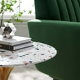 thumbnail image 2 of Modway Lippa Table d'Appoint Ronde en Terrazzo de 20 Pouces en Terrazzo Doré, 2 of 7