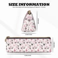 thumbnail image 4 of Naloa Rabbit And Carrot Print Leather Pencil Case - Portable Big Capacity Pencil Pouch Organizer Bag Stationery Bag for Work & Office Pencil Pen Case, 4 of 5