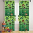 thumbnail image 5 of Blackout Kids Curtains,Green Cartoon Dinosaurs Pattern Childrens Insulated Curtains Set Of 2,Bedroom Essentials,Toddler Room Decor 42"x84", 5 of 5