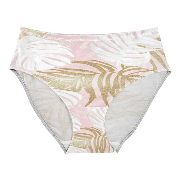 Women's Underwear White Monstera Leaves Hipster Panties Underwear for women, X-Small
