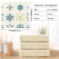 thumbnail image 3 of Kitchen Dish Towels Soft Absorbent Dish Cloths 11"x11" Watercolor Snowflakes 6 Packs, 3 of 9
