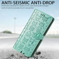 thumbnail image 6 of Wallet Phone Case for Samsung Galaxy A53 5G,Cute Cartoon Cat Dog Pattern PU Leather Case with Magnetic Clasp and Cash Card Slots Holder Cover for Samsung Galaxy A53 5G CD Green, 6 of 18
