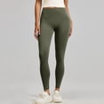 thumbnail image 7 of CHIUNL Wide Leg Yoga Pants for Women, High Waisted Leggings, Tummy Control Workout Pants, Soft Lounge Pants for Gym Yoga Daily Wear (Army Green L), 7 of 7