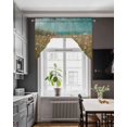 thumbnail image 3 of Spring Floral Swag Valances for Windows, Small Curtains Drapes, Pastoral Botanical Oil Painting Vintage Kitchen Window Curtains Over Sink Window Treatment Valance for Bedroom/Bathroom 56"x36", 3 of 5