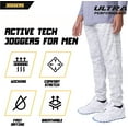 thumbnail image 5 of Ultra Performance 3 Pack Joggers for Men, Mens Athletic Sweatpants with Pockets for Men, 5 of 7