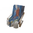 thumbnail image 4 of Horse Soft Flannel Fleece Blanket, Vector Illustration of Horse with Wings and the Buildings in Snowy Winter, Cozy Plush for Indoor and Outdoor Use, 70" x 90", Dark Orange and Blue, by Ambesonne, 4 of 6