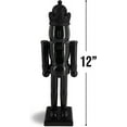 thumbnail image 3 of Modern Christmas Mantle King Nutcracker Solid Black, 3 of 9