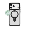 thumbnail image 4 of onn Phone Case with Ring Kickstand for iPhone 18 Pro Max / 17 Pro Max, MagSafe Compatible, Rotating Kickstand - Frosted Clear/Black, 4 of 8