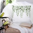thumbnail image 3 of Sage Green Eucalyptus Leaves 26x26 Pillow Covers Set of 2, Spring Country Botanical Throw Pillow Covers Decorative Couch Cushion Case, Microfiber Square Pillowcases for Bedroom Car Living Room, 3 of 7