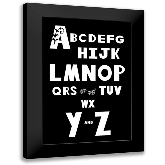 Murdock, Ramona 11x14 Black Modern Framed Museum Art Print Titled - ABCs