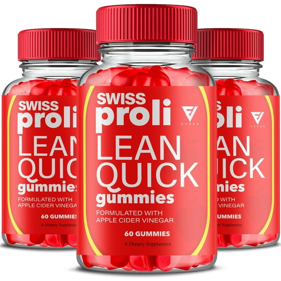 (3 Pack) Swiss Proli Lean Quick Keto Gummy, SwissProli Advanced Keto ACV Formula (180 Gummies)